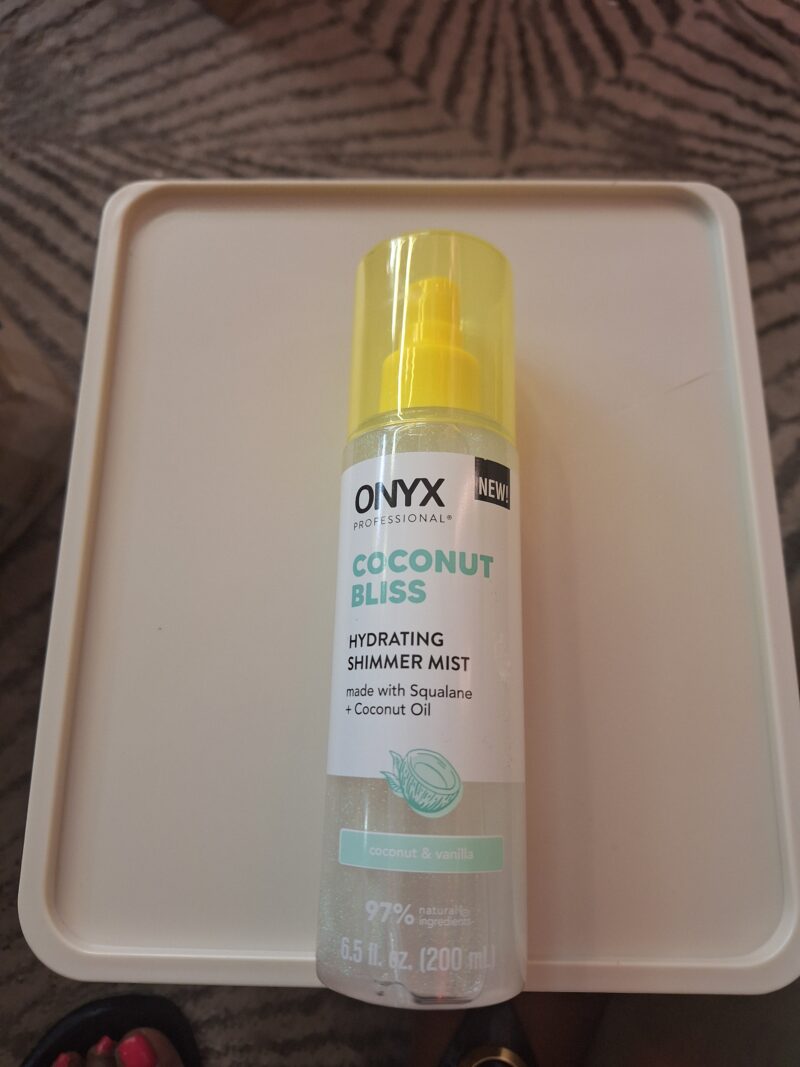 ONYX Professional Hydrating Shimmer Hair + Body Mist, Coconut Bliss, 6.5 fl oz.