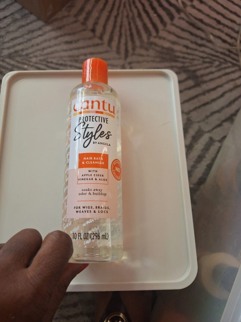 Cantu Protective Styles by Angela Hair Bath & Cleanser with Apple Cider Vinegar & Aloe, 10 fl oz