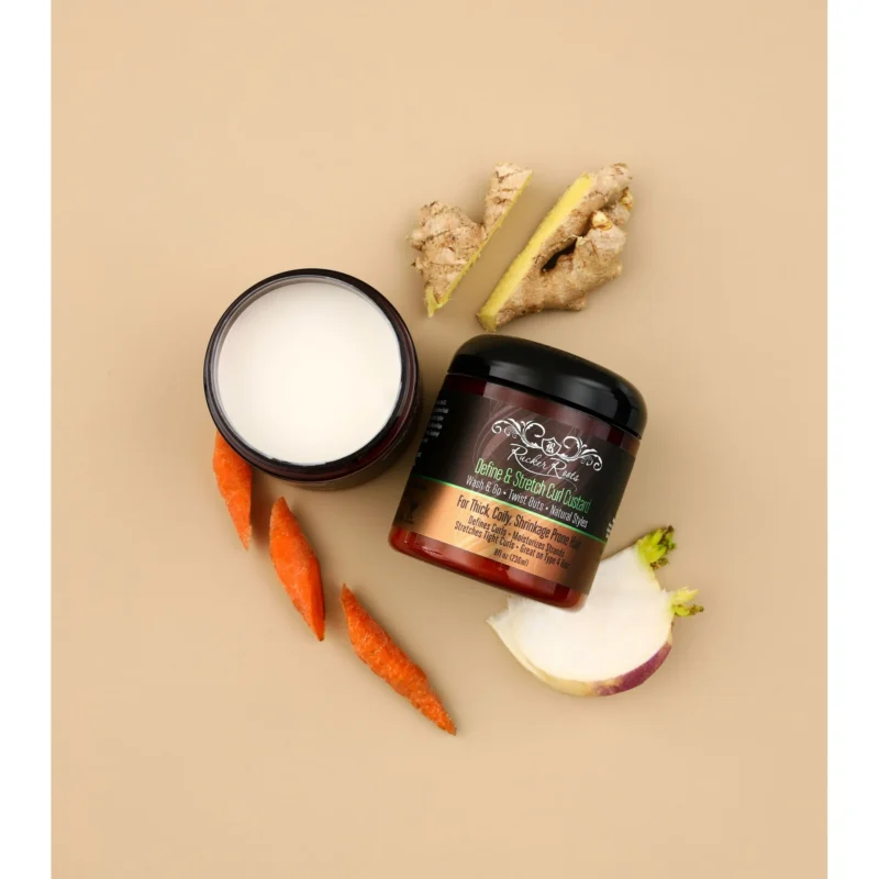 Rucker Roots GTC Define & Stretch Curl Custard, Moisturizing, 8oz, All Hair Type, Unisex - Image 2