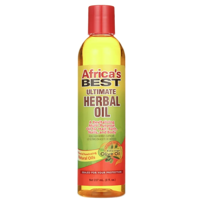 Africa's Best Ultimate Herbal Oil for Hair, Bath, Nails and Body, 8 fl oz 8 oz., Dry Skin