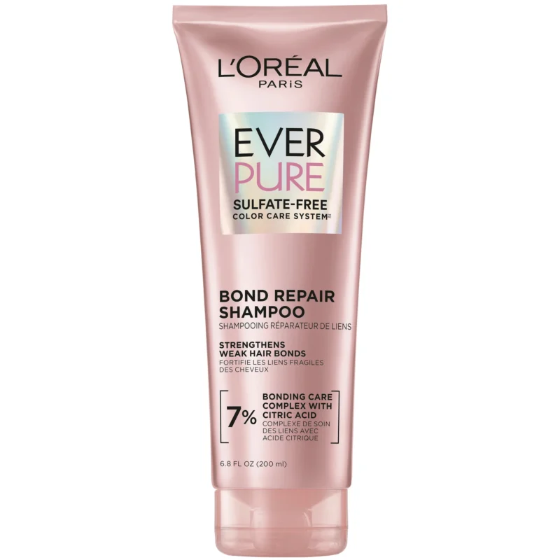 L'Oreal Paris EverPure Sulfate Free Strengthening Shampoo, Damaged Hair, 6.8 fl oz - Image 2