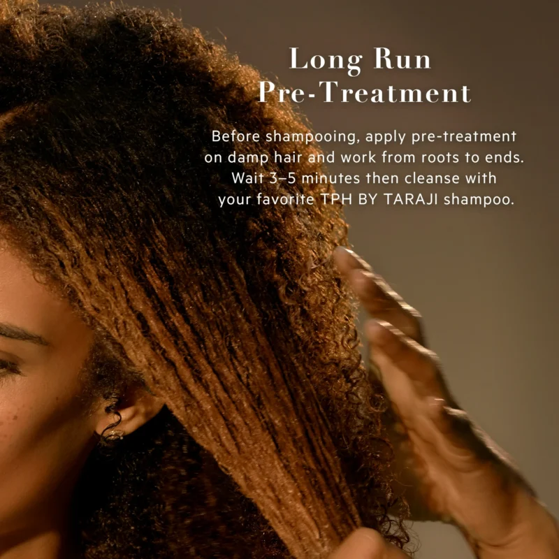 TPH BY TARAJI Long Run Bonding & Strengthening Treatment for Dry, Damaged Hair | with Biotin, Rice Protein, Shea Butter and Cupuaçu Butter | Paraben Free, Cruelty Free, 3 fl oz - Image 3